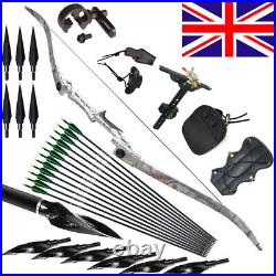 40lbs Archery Takedown Recurve Bow Set Aluminum Bow Arrows Target Hunt Shoting