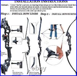 40lbs Bow fishing Arrow arrowhead Set Adults Reel Recurve Hunting Practice