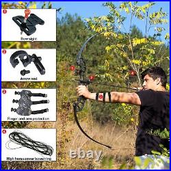 50 30/40lb Archery Takedown Bow 6Arrows Set Right Hand Kit Hunting Target