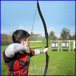 50lb 57 Archery Takedown Recurve Bow Set 12x Arrows Hunting Kit Right Hand