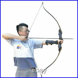 50lb Archery Takedown Recurve Bow Kit Huning Arrows 54 Longbow Set Right Hand