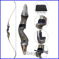 50lb ArcheryTakedown Recurve Bow Fiberglass Arrows Set Adult Bow Hunt Shoot