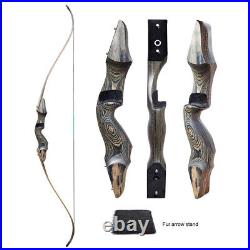 50lb ArcheryTakedown Recurve Bow Fiberglass Arrows Set Adult Bow Hunt Shoot