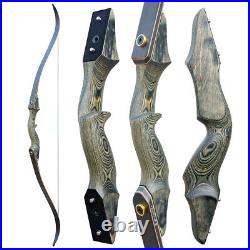 50lb ArcheryTakedown Recurve Bow Fiberglass Arrows Set Adult Bow Hunt Shoot