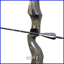 50lb ArcheryTakedown Recurve Bow Fiberglass Arrows Set Adult Bow Hunt Shoot