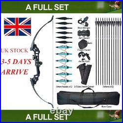 50lbs Archery 51 Takedown Recurve Bow Kit Longbow Set Arrows Right Hand Adult