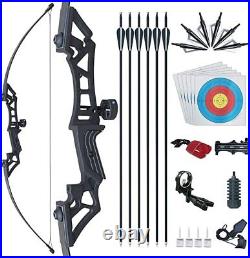 51 30 lbs Hunting Bow and Arrow Archery Set for Adults Aluminum Magnesium Alloy