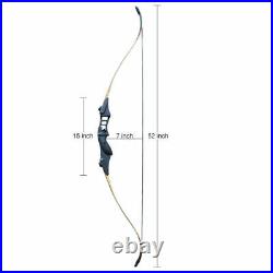 52 Archery Recurve Bow Set 50lb Right Hand Bow Hunting Outdoor Sport Mix Carbon