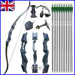 52 Archery Takedown Recurve Bow Arrows Set Right Hand Outdoor Target 50lbs