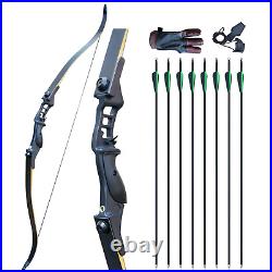 52 Archery set Recurve Bow Set for Adults Takedown 50lb Hunting Shooting Target