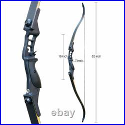 52 Hunting Bow Archery Recurve Takedown Bow Set Adult 30lb-50lb metal riser