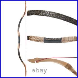 53 Archery Traditional Longbow Recurve Bow 30-55lb Mongolian Horse Bow Hunting