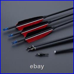 53 Traditional Recurve Bow 30-50lbs Mongolian Horse Bow&6pcs Carbon Arrows Set