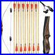 54-Traditional-Bow-Longbow-Wooden-Recurve-Bow-20-70lbs-12x-Carbon-Arrows-Set-01-oidx