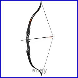 56 Archery Takedown Hunting Recurve Bow Right Hand & Arrows Quiver Set 30-50lb