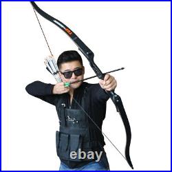 56 Archery Takedown Hunting Recurve Bow Right Hand & Arrows Quiver Set 30-50lb