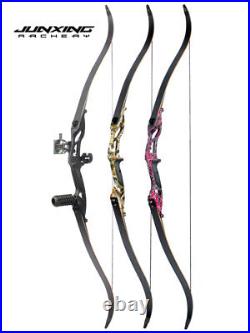 56 Archery Takedown Recurve Bow Set 30-50lbs Bow Sight Arrow Rest Hunting Shoot