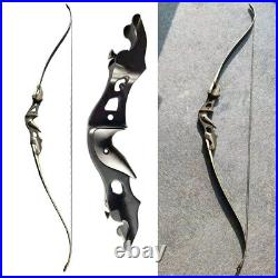 58 20-55lbs Archery Recurve Bow Takedown Aluminum Bow Riser Hunting Fishing