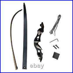 58 20-55lbs Archery Recurve Bow Takedown Aluminum Bow Riser Hunting Fishing