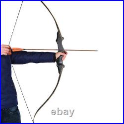 58'' 60'' Archery Recurve Bow Carbon Arrows 25-65lbs Bow Bag Metal Riser Hunting