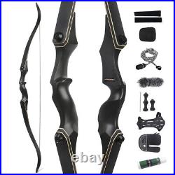 58 60 Takedown Recurve Bow 25-65lbs Limbs Metal Riser Archery Hunting Target