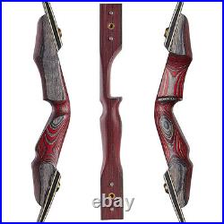 58 Takedown Recurve Bow Set 30-50lbs Wooden Riser Limb Archery Hunting Target