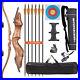 60-30-50lbs-Takedown-Recurve-Bow-Wooden-Riser-Archery-Hunting-Carbon-Arrows-01-hpj