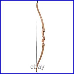 60 30-50lbs Takedown Recurve Bow Wooden Riser Archery Hunting Carbon Arrows