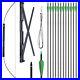 60-40-60lbs-Folding-Bow-Longbow-12pc-Carbon-Arrows-Set-Outdoor-Archery-Hunting-01-wf