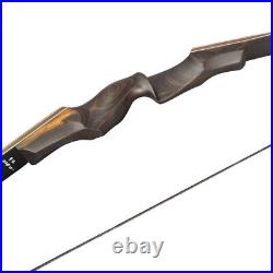 60 Archery Recurve Bow 20-60lbs Wooden Riser Takedown American Hunting Target