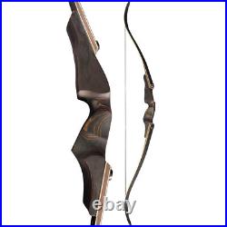 60 Archery Recurve Bow 20-60lbs Wooden Riser Takedown American Hunting Target