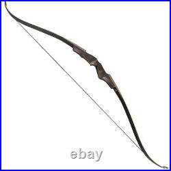 60 Archery Recurve Bow 20-60lbs Wooden Riser Takedown American Hunting Target