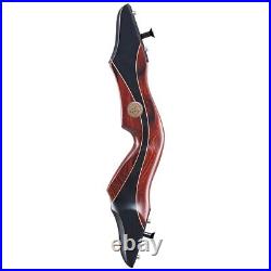 60 Archery Takedown Recurve Bow Wood Riser Hunting Target 30-50lbs Longbow