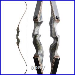 60 Hunting Bow Set 20-60lbs Takedown Recurve Bow Archery Black Hunter