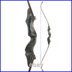 60 Hunting Bow Set 20-60lbs Takedown Recurve Bow Archery Black Hunter