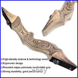 60 Recurve Bow Set Hunting Bow 20-60lbs Takedown Archery Arrow Hunting