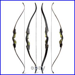 60 Takedown Recurve Bow Kit Carbon Arrows 25-60lb Longbow Archery Hunting Shoot