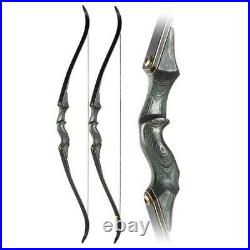 60 Takedown Recurve Bow Set Archery Arrows Hunting 30-60LBS Wood Bow Outdoor