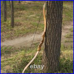 60 Traditional Takedown Wooden Recurve Bow 30-50lbs True Feather Arrow Hunting