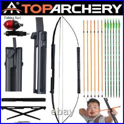 60lb Archery Foldable 60 Bow Hunting Tactical Survival Bow For RH Fish Hunting