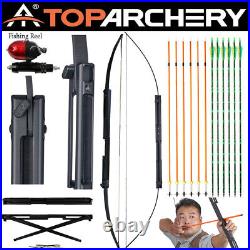 60lb Archery Foldable 60 Bow Hunting Tactical Survival Bow For RH Fish Hunting