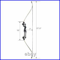 60lbs 70lbs Archery Bow Set 57 Takedown Recurve Bow Longbow Right Hand Hunting