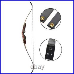 62 Archery American Hunting Bow Takedown Recurve Bow Wooden 20-50lbs