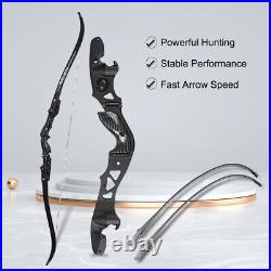 62 Archery ILF Recurve Bow 25-60lbs Competition Athletic Bow Alloy Riser Arrows