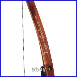 62 Archery ILF Recurve Bow and Carbon Arrows with Real Feathers Set for Target