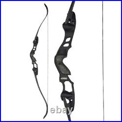 62 ILF Recurve Bow 30-60lbs Archery American Hunting Bow Longbow IBO 210FPS