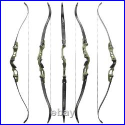 62 Takedown Recurve Bow ILF 19 Riser 210FPS 30-60lbs Limbs Archery Hunting