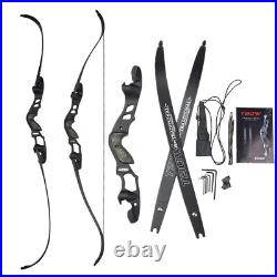 63 Archery ILF Takedown Recurve Bow 30-60lbs 19 Riser Hunting Shoot IBO 210FPS