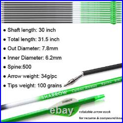 66 68 70 Archery Takedown Recurve Bow Arrows Set 12-40lb Target Shooting Hunt