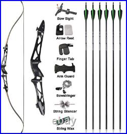 66 68 70 Recurve Bow Set Takedown Sports Bow Archery Hunting Bow